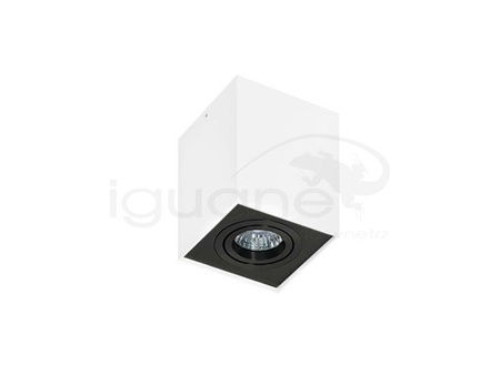 Lampa ELOY plafon biała-czarna