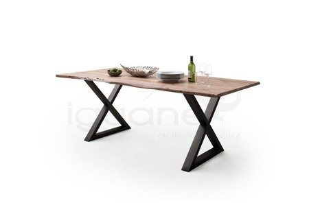 Stół CALABRIA 2,5 akacja natur X antracyt 160