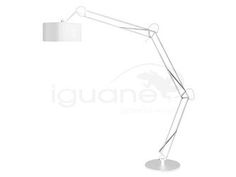 Lampa BOSSE podłogowa biała
