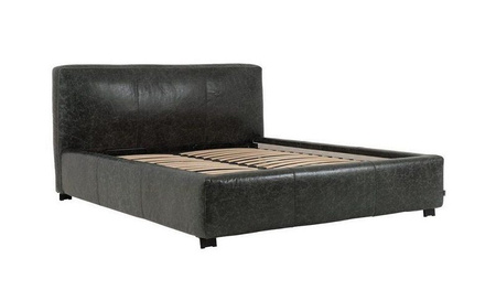 Łóżko Shabby Bed z pojemnikiem 140x200 skóra