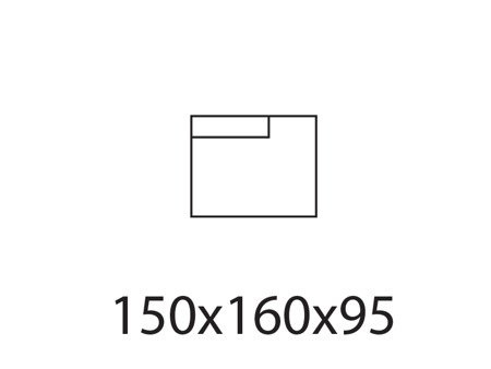 Moduł Vesta EP XL L/R z zagłówkiem tkanina