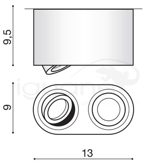 Plafon Brant 2 IP44 chrom