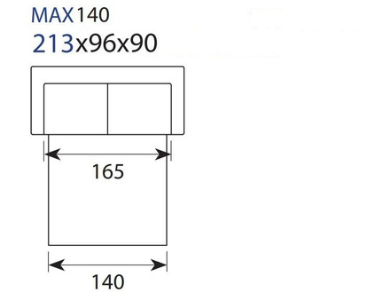 Sofa Sedac Nova MAX 140 tkanina