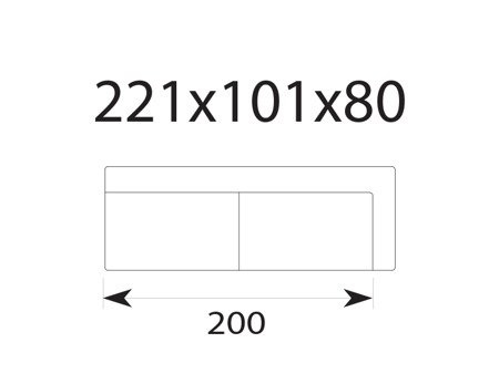 Moduł Blues Day 3 L/R BAKER tkanina