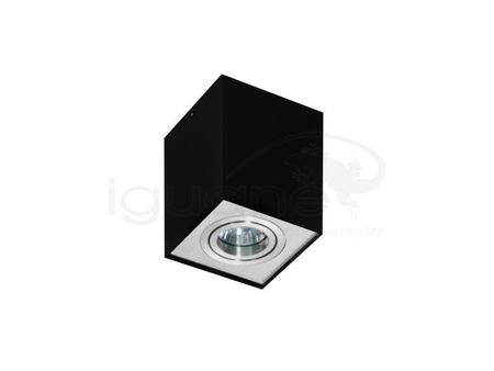 Lampa ELOY plafon czarna-aluminium
