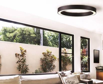 Lampa Marco plafon 80 czarny CCT