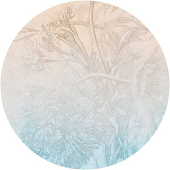 Mural koło Tapeta Sisal Ombre Flower
