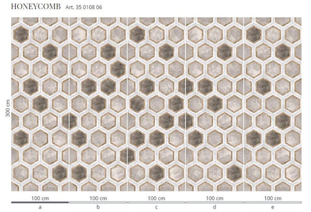 Mural HoneyComb 35 0108 06 Flizelina