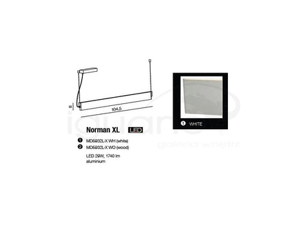 Lampa NORMAN XL wood
