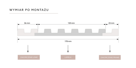 Panel dekoracyjny STRETTO L0101 biały