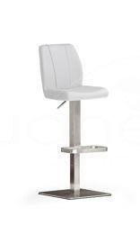 Hoker NAOMI podstawa kwadratowa ekoskóra biała