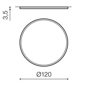 Lampa Cream AZ3535 SMART 120 plafon czarna