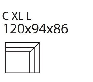 Moduł Noir Wood C XL L/R tkanina