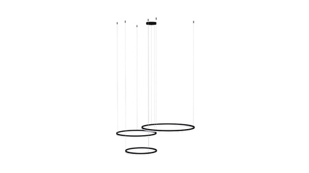 Lampa Halo 3 czarna 120/100/80