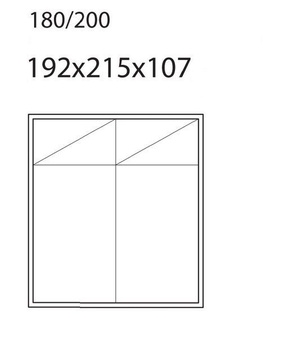 Łóżko Faro Bed 180x200 z pojemnikiem tkanina