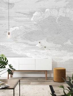 Mural Engraved Clouds WP-650