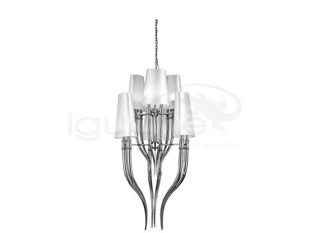 Lampa DIABLO 3+3 biała wisząca