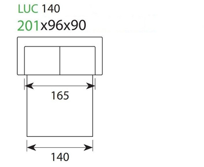 Sofa Sedac Nova LUC 140 tkanina 