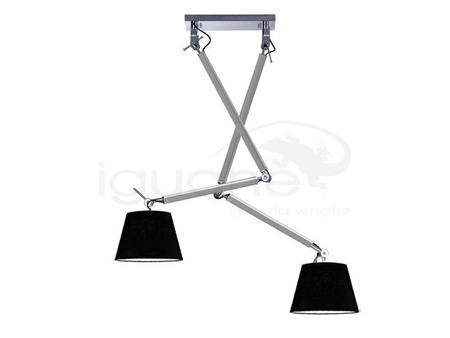 Lampa ZYTA ALU 2 S wisząca czarny
