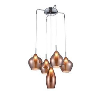 Lampa Amber Milano 5 AZ3172 miedziana