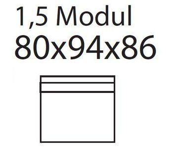 Moduł Noir Wood 1.5 tkanina