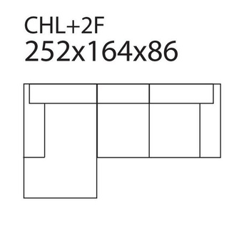Sofa Trivento F-Special CHL+2F tkanina 