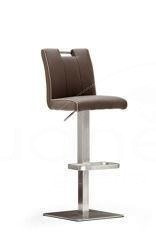 Hoker CASTA podstawa kwadratowa ekoskóra brązowa