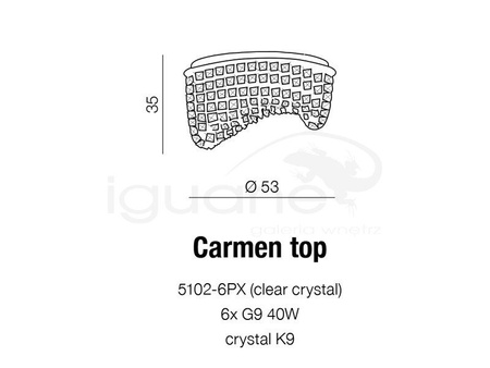 Lampa CARMEN plafon