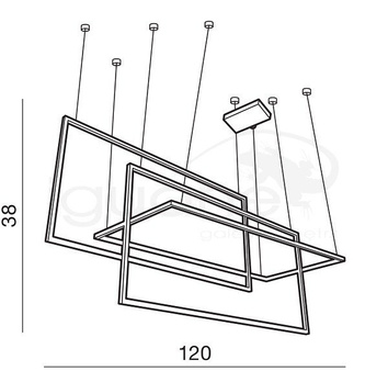 Lampa wisząca Metric biała