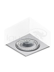 Lampa PAULO 1 230V biała / aluminiowa