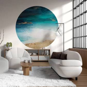 Mural koło Santorini