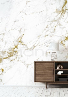 Mural Marble White-gold WP-556