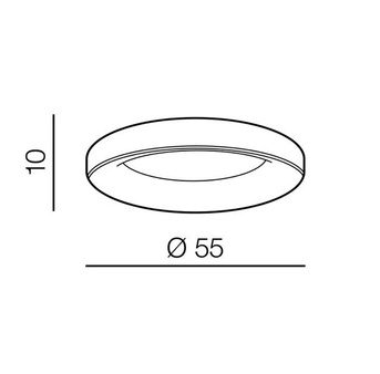 Lampa Sovana plafon 55 AZ3548 SMART biała