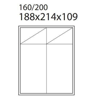 Łóżko Mario Bed 160x200 tkanina