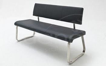 Ławka ARCO mała ekoskóra czarna