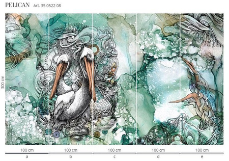 Mural Pelican 35 0522 08 flizelina