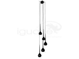 Lampa AGA-5 wisząca czarna