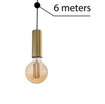 Lampa Ziko E27 AZ3456 6 metrowa złoto antyczne