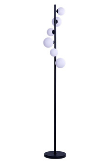 Lampa Sybilla 6 podłogowa czarna