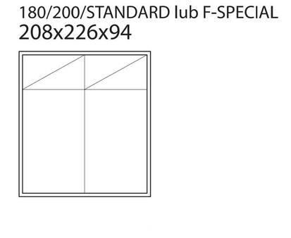 Łóżko Vesta Bed F-SPECIAL 180x200 tkanina