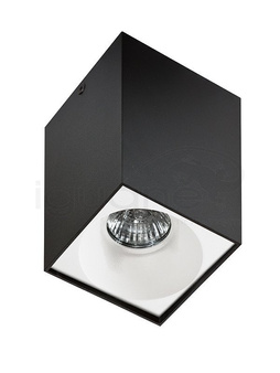 Lampa HUGO czarna z wkładem białym