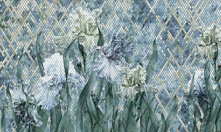 Mural Iris 35 0763 03 flizelina