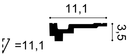 Listwa przysufitowa C355