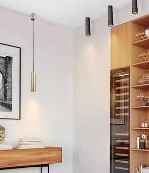 Lampa Locus L AZ3130 wisząca złota