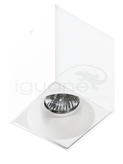 Lampa HUGO biała z wkładem białym