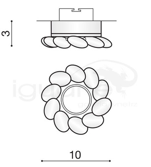 Lampa Erika chrom