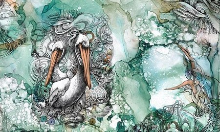 Mural Pelican 35 0522 08 flizelina