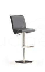 Hoker DIAZ podstawa okrągła ekoskóra szara