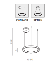Lampa Halo 60 biała
