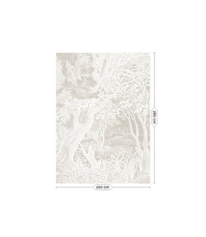 Mural Engraved Landscape Grey WP-761